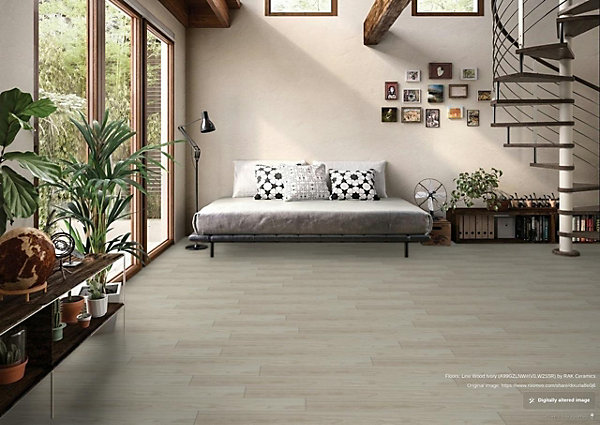 Carrelage effet bois sol intérieur / mur intérieur Line Wood Ivory l.20 X L.120 cm rectifié 1er choix.