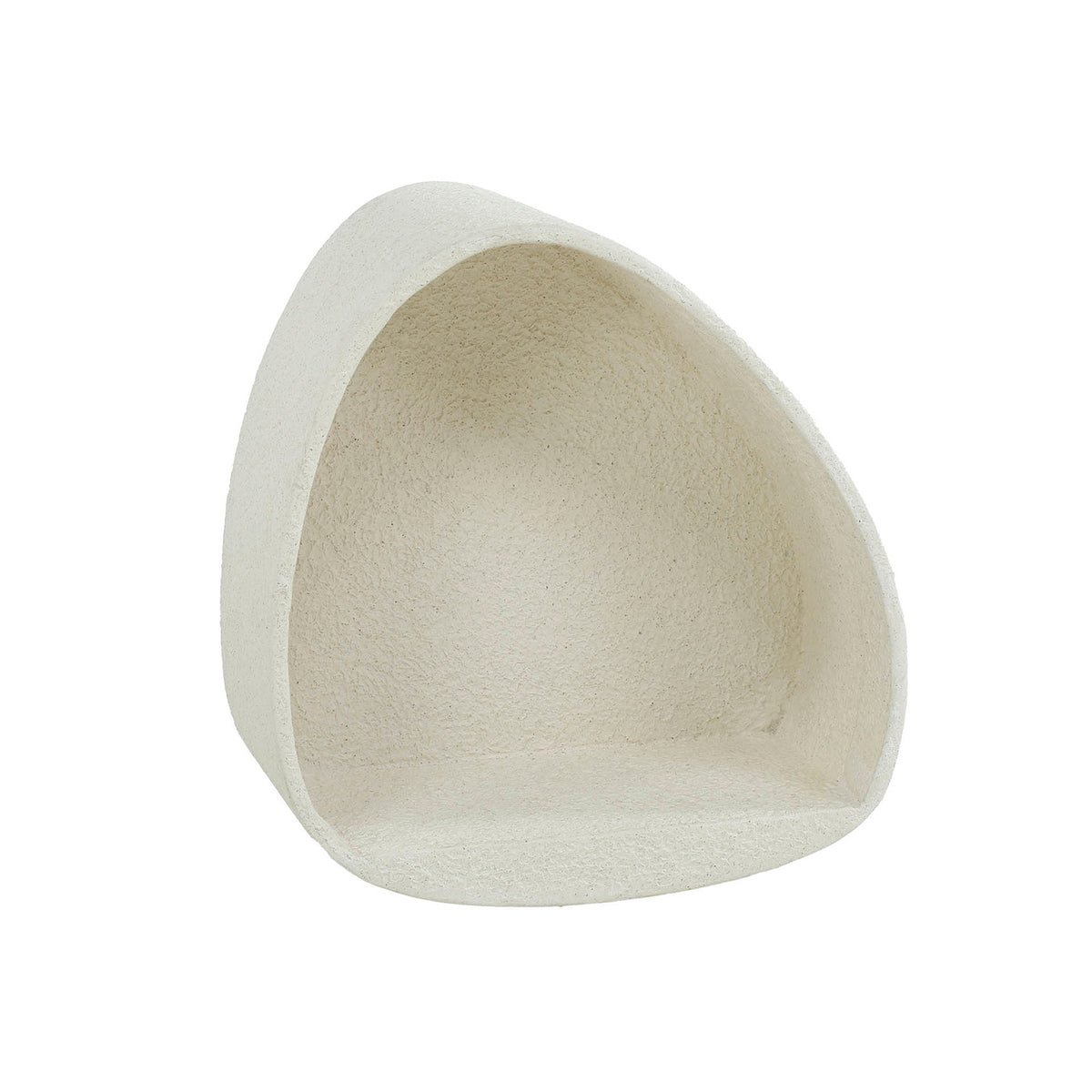 Giga Meubel Wandschap Stone Driehoek - Wit Marmer - 42x21x45cm