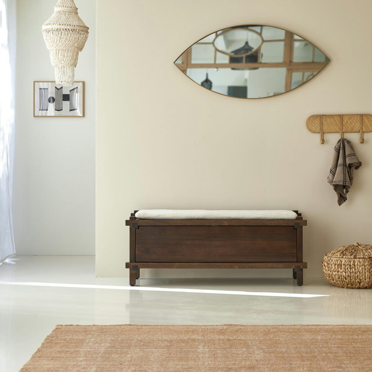 ARKO - Meuble à chaussures en manguier massif