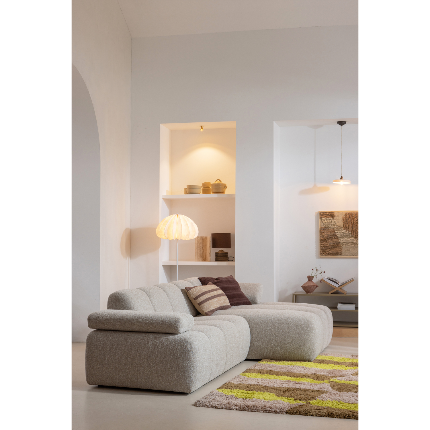 WOOOD tv-meubel Teun - Metaal - Clay - 40x120x35 cm