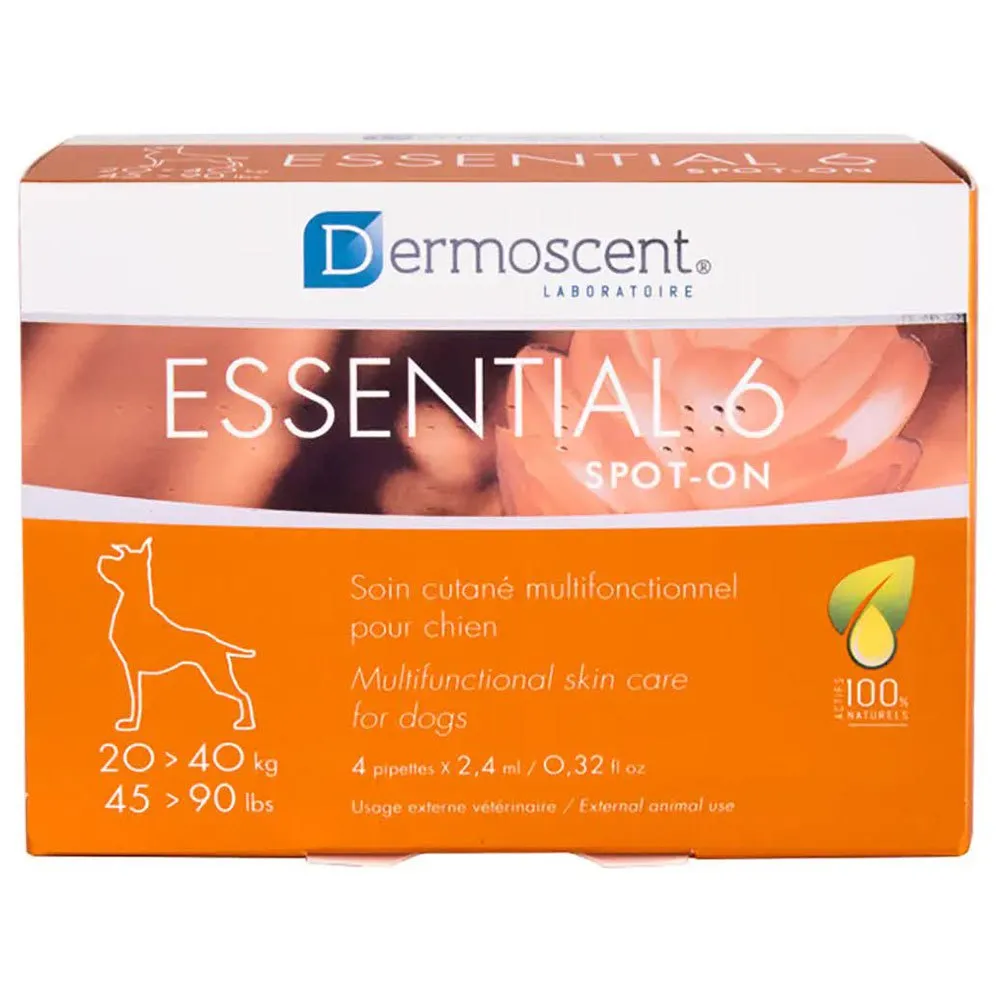Dermoscent Essential 6 Spot On 20-40kg dog supplement 4 units