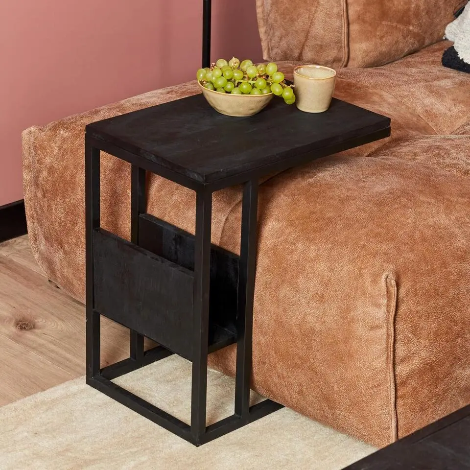 StarFurn - Bijzettafel slider - zwart