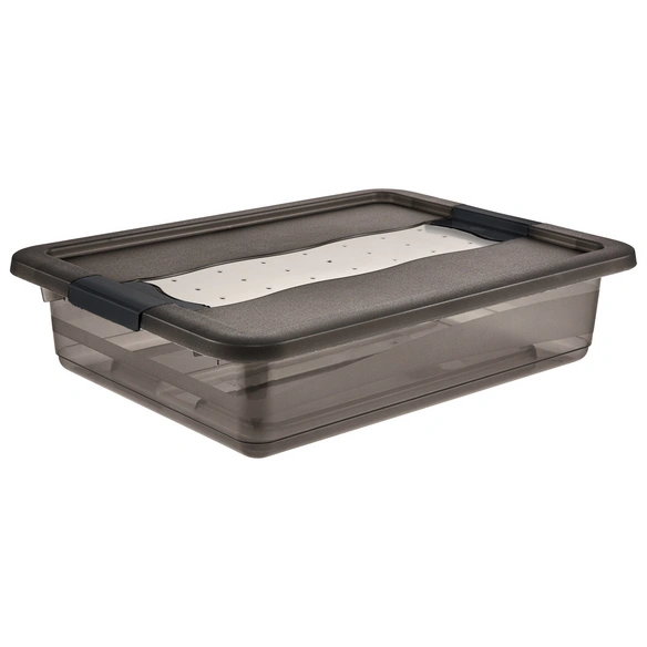 Kristallbox »Carolina«, 7,0L 39,5x29,5x9,5 cm crystal grey