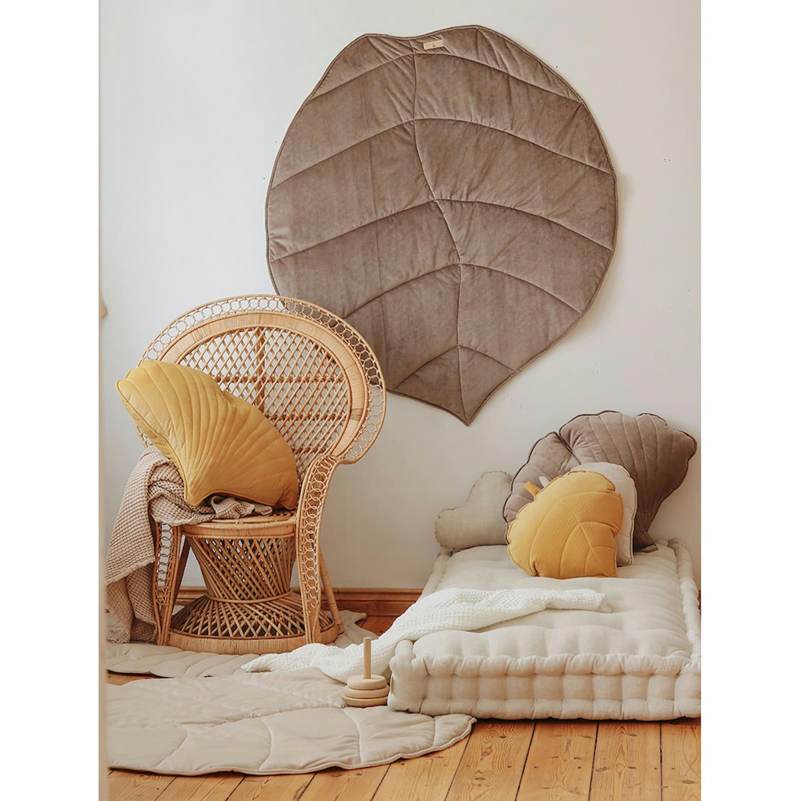 AUTUMN VIBES - Tapis enfant Velours Beige