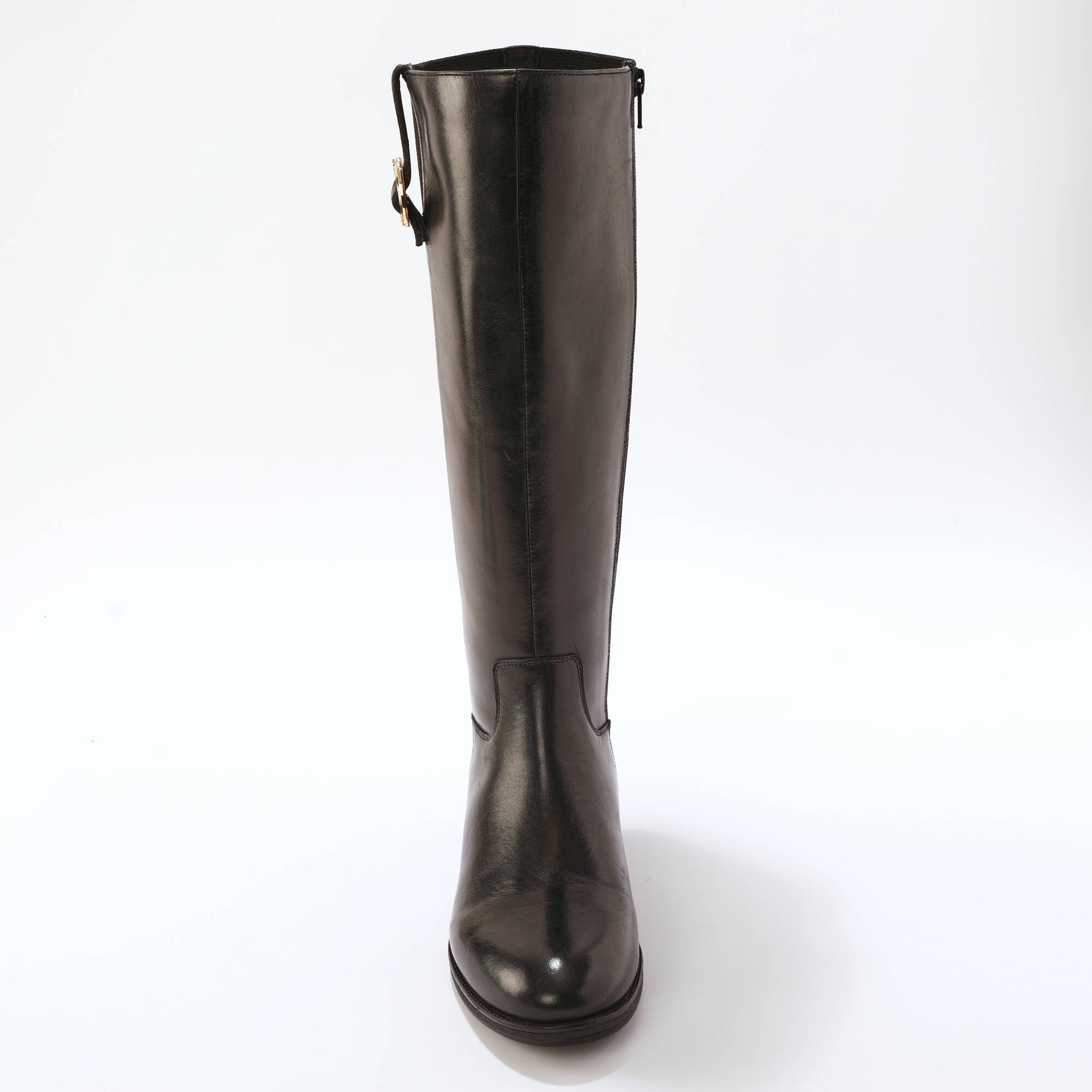 Bottes en cuir, spécial larges mollets