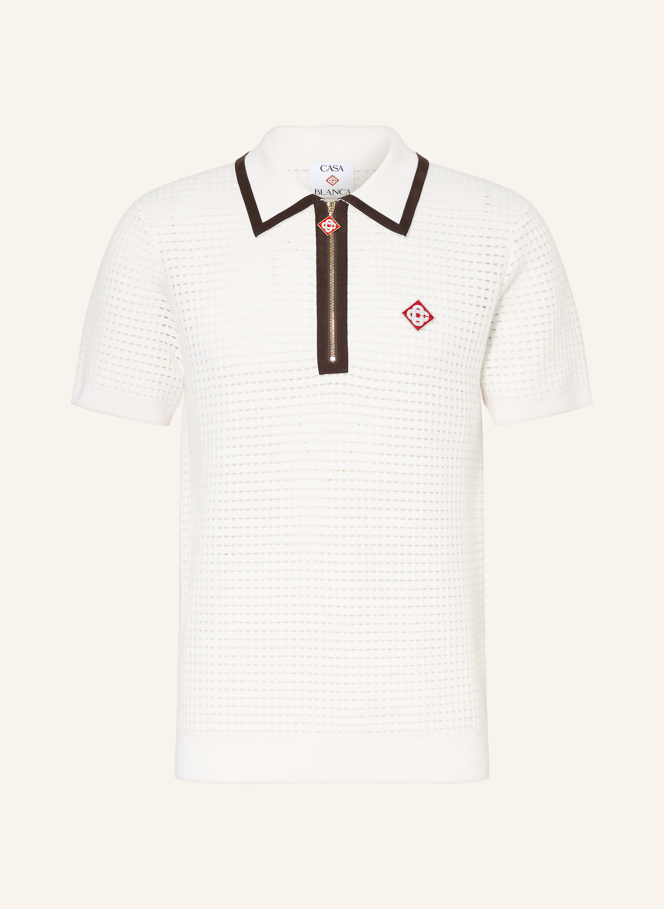 Casablanca Strick-Poloshirt aus Merinowolle