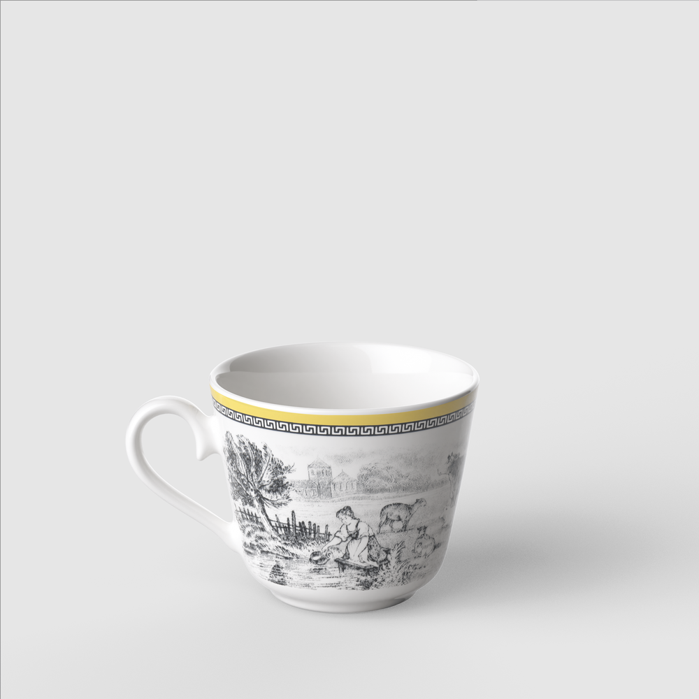 Audun Coffee cup - Multi-colored, 5.1 oz, Premium Porcelain