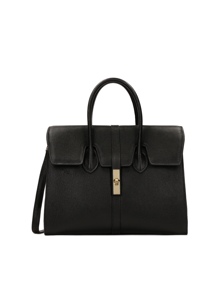 Elegant black fashion handbag