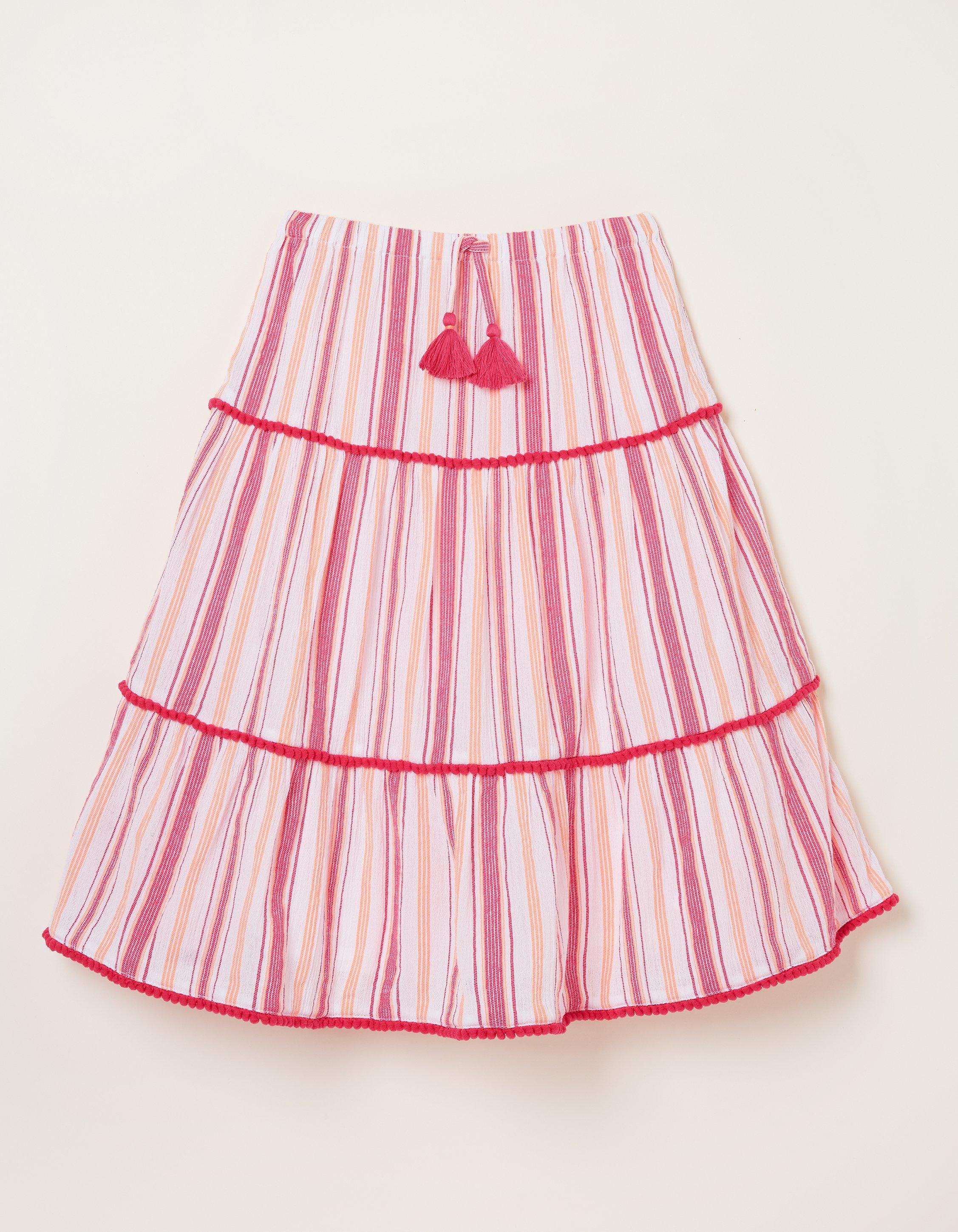 Elodie Stripe Woven Skirt