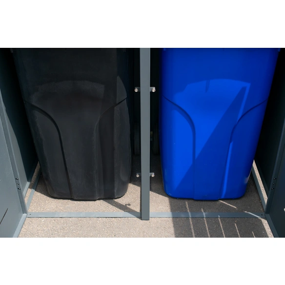 Mülltonnenbox, für 4 x 240 L, BxTxH: 264 x 80 x 116 cm, anthrazit