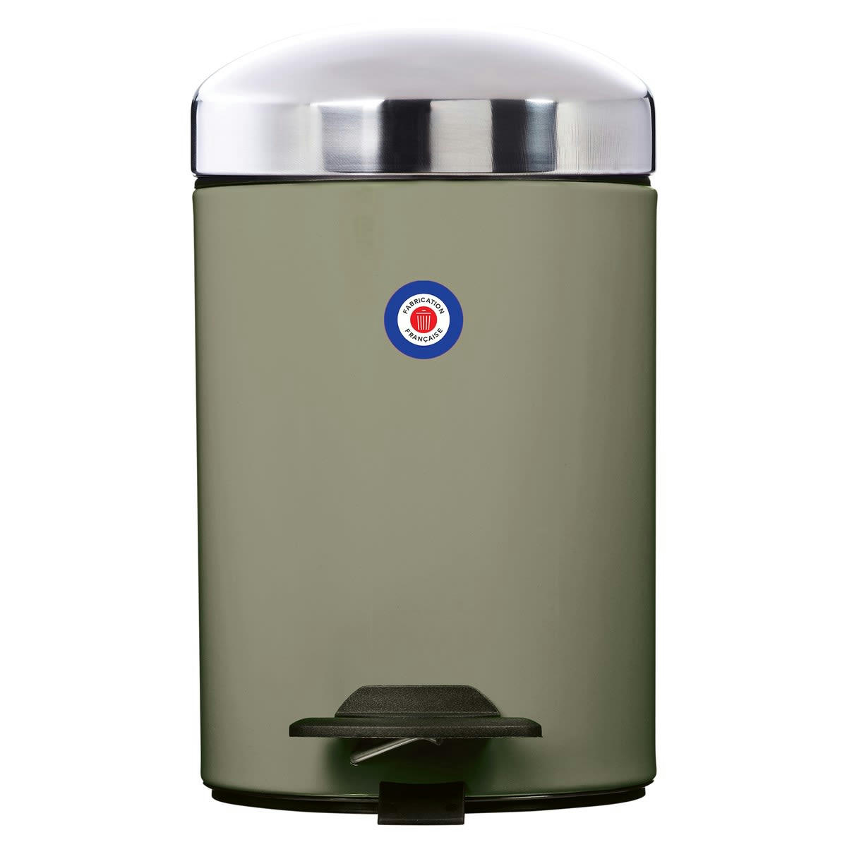 BONNY - Poubelle 3L en Métal Vert kaki