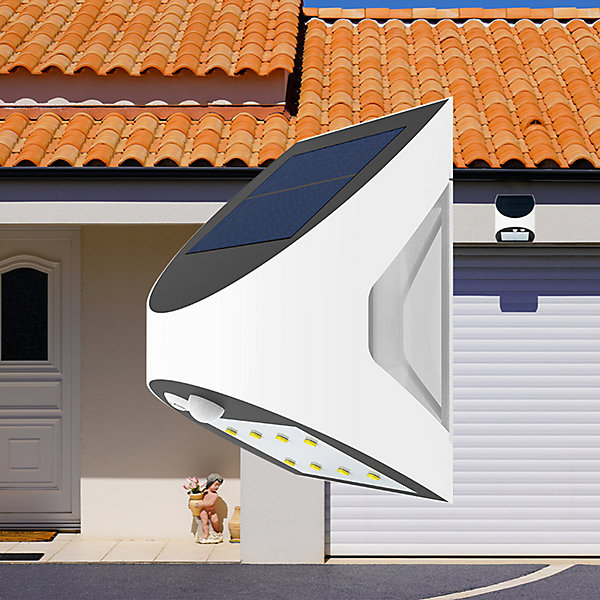 Lot de 5 appliques murales solaires à LED 3W IP54 avec détecteur de mouvement