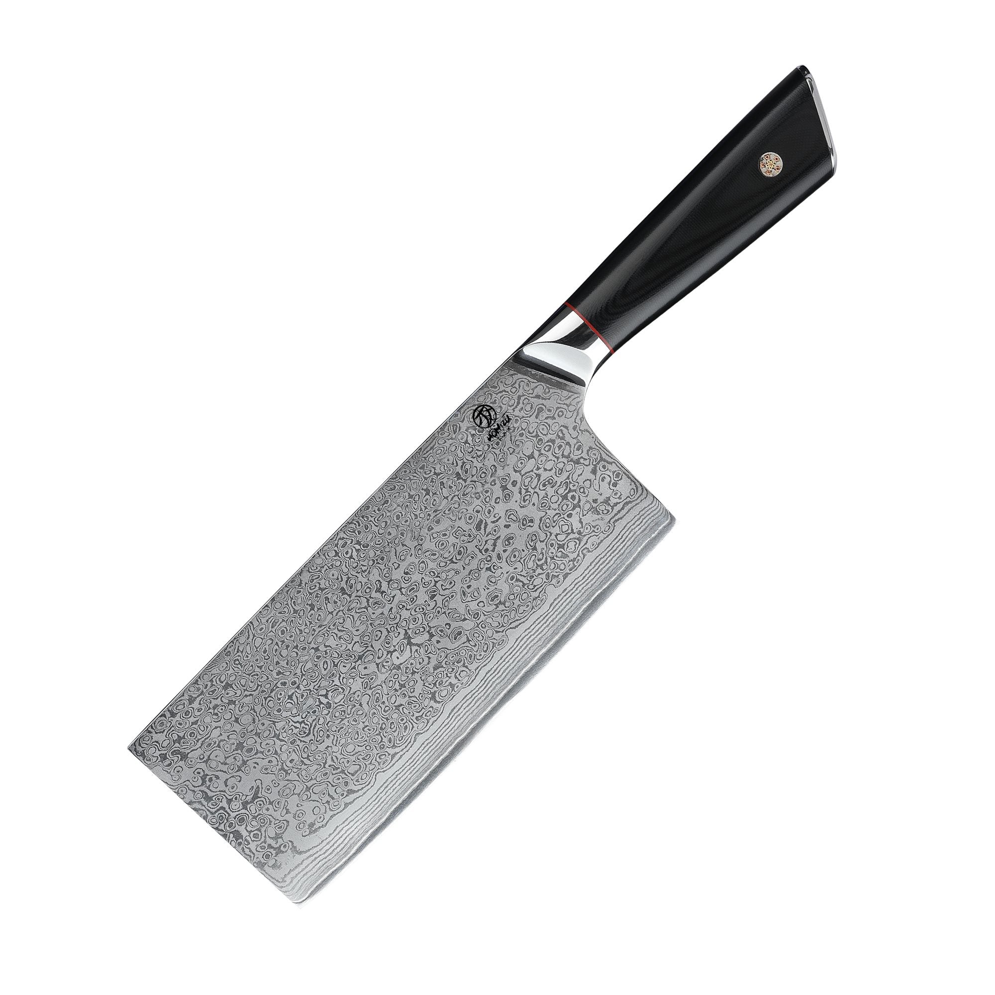 Homizu Kajiya Hakmes - AUS10 Damast G10 - zwart - doos