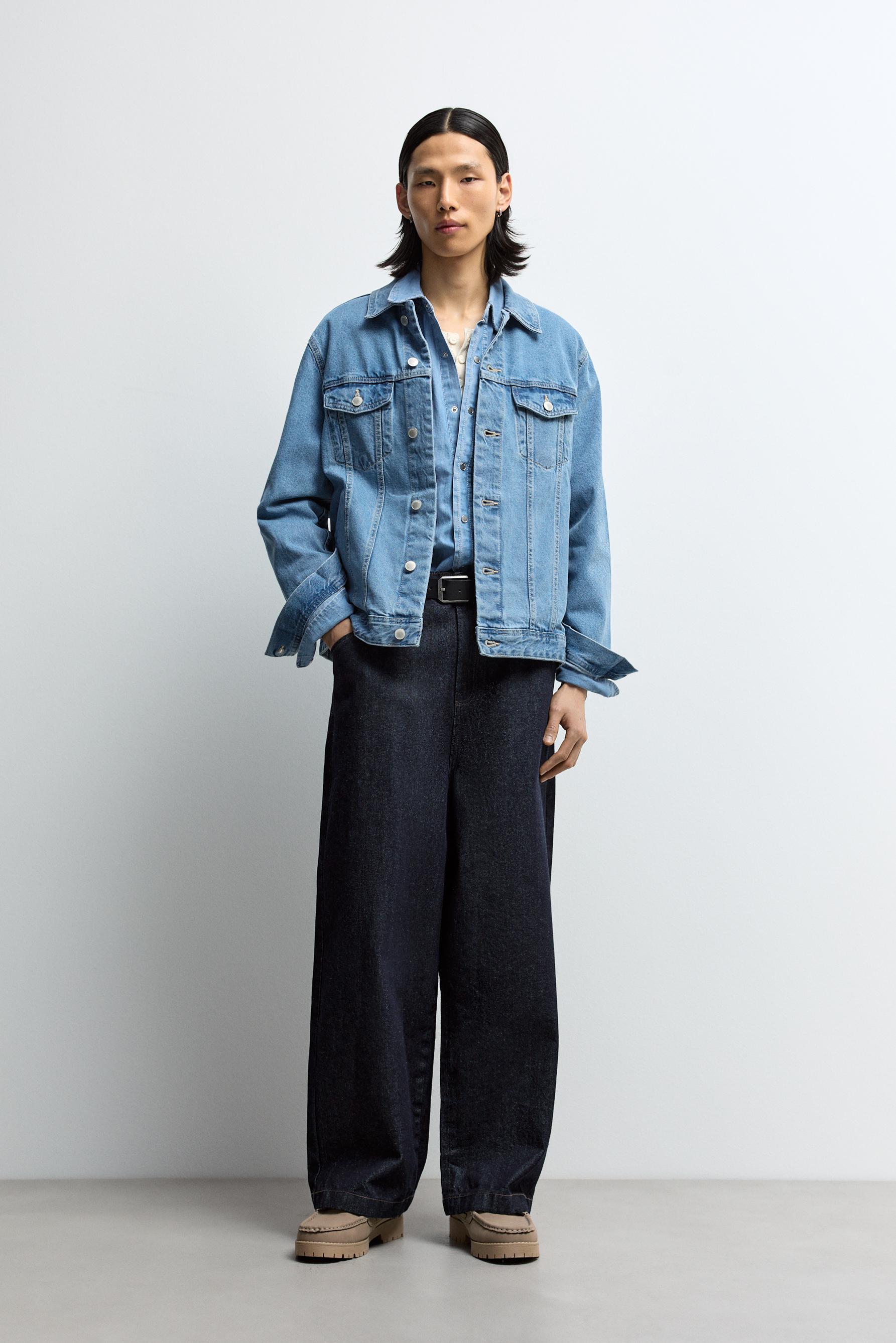 Cazadora denim bolsillos