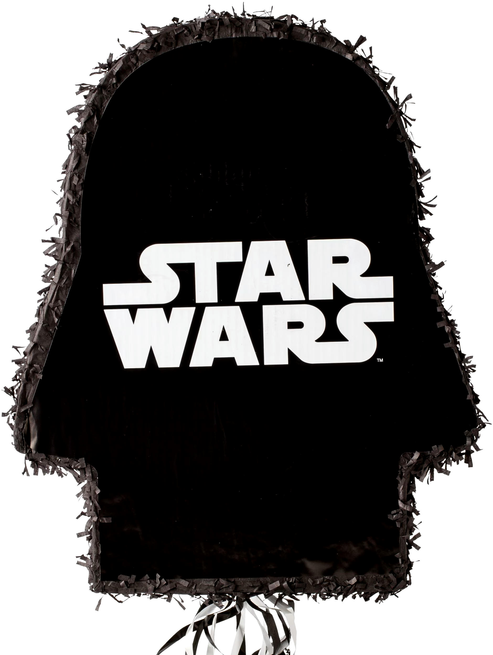 Disney Star Wars Darth Vader Pinata Hanging Pull String Decoration, Black, 22-in, Holds 2lb of Pinata Filler, for Birthday Parties