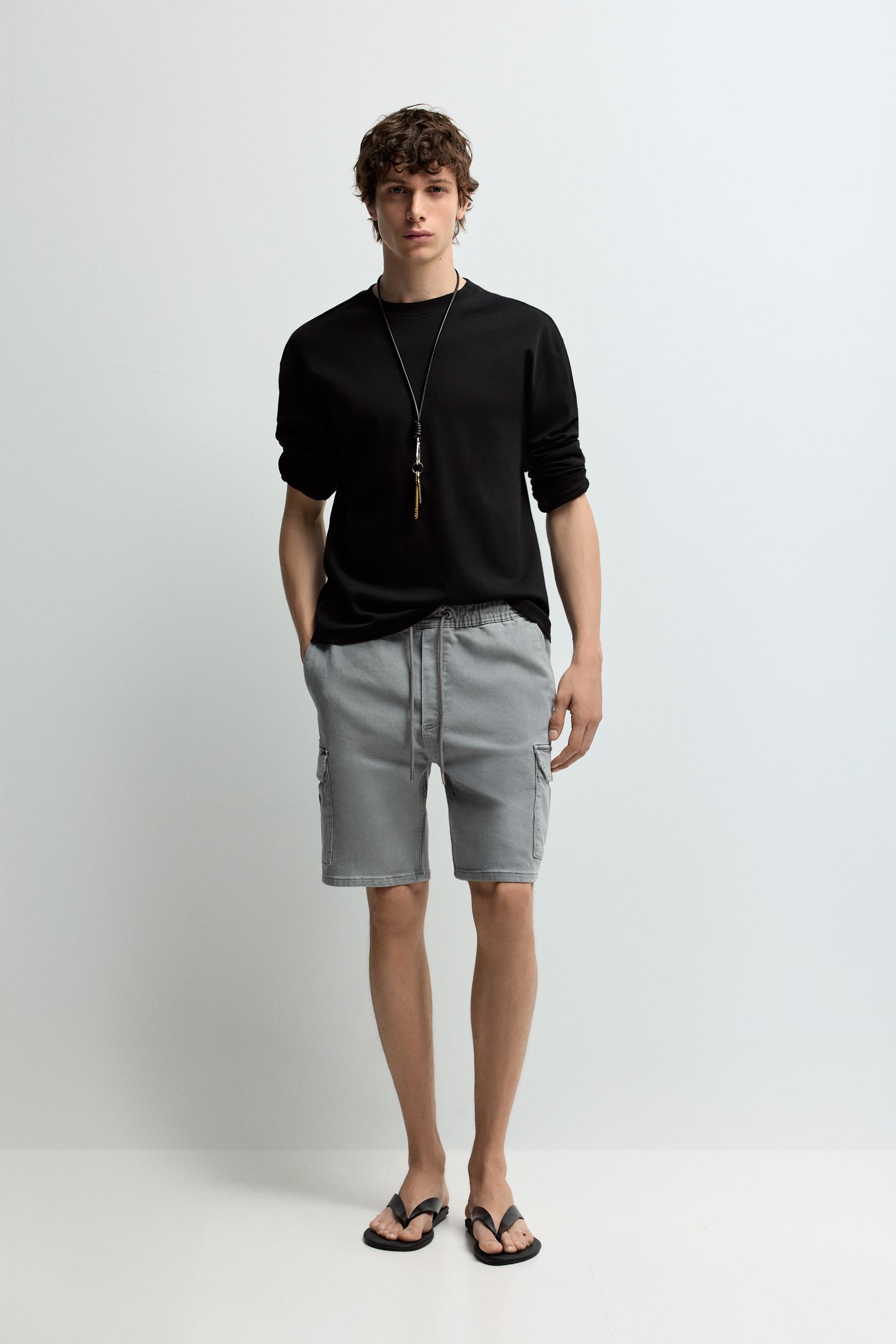 Bermuda denim jogger cargo