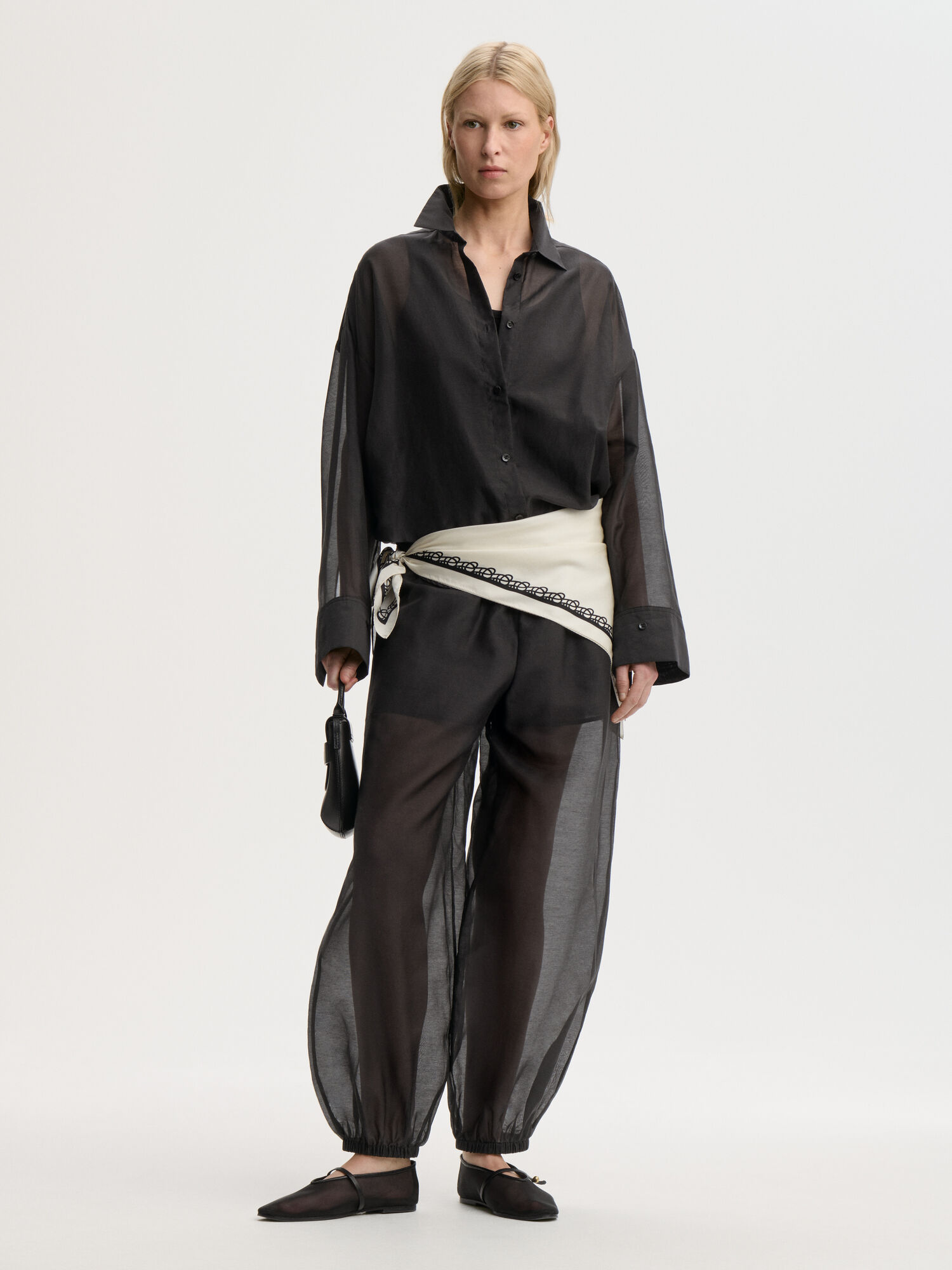 Lumas silkeorganza-bukser