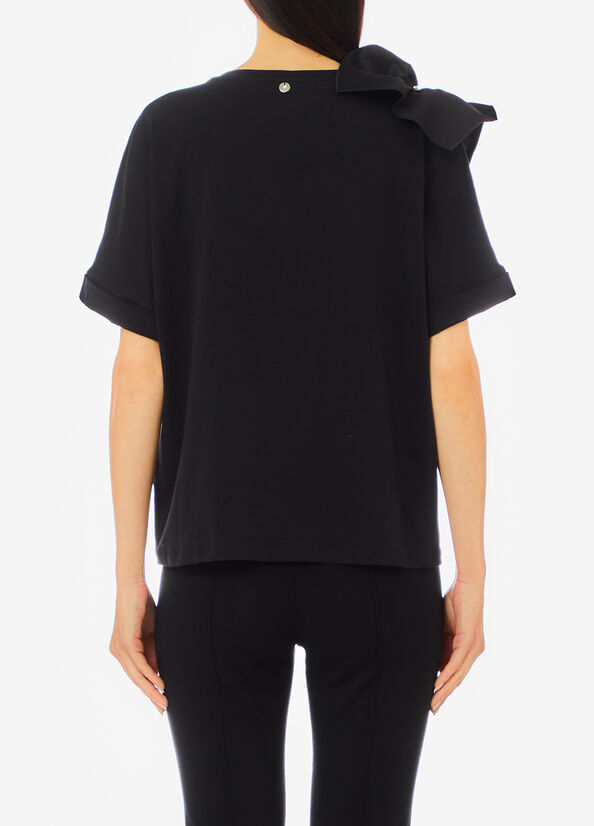 T-shirt con rouches