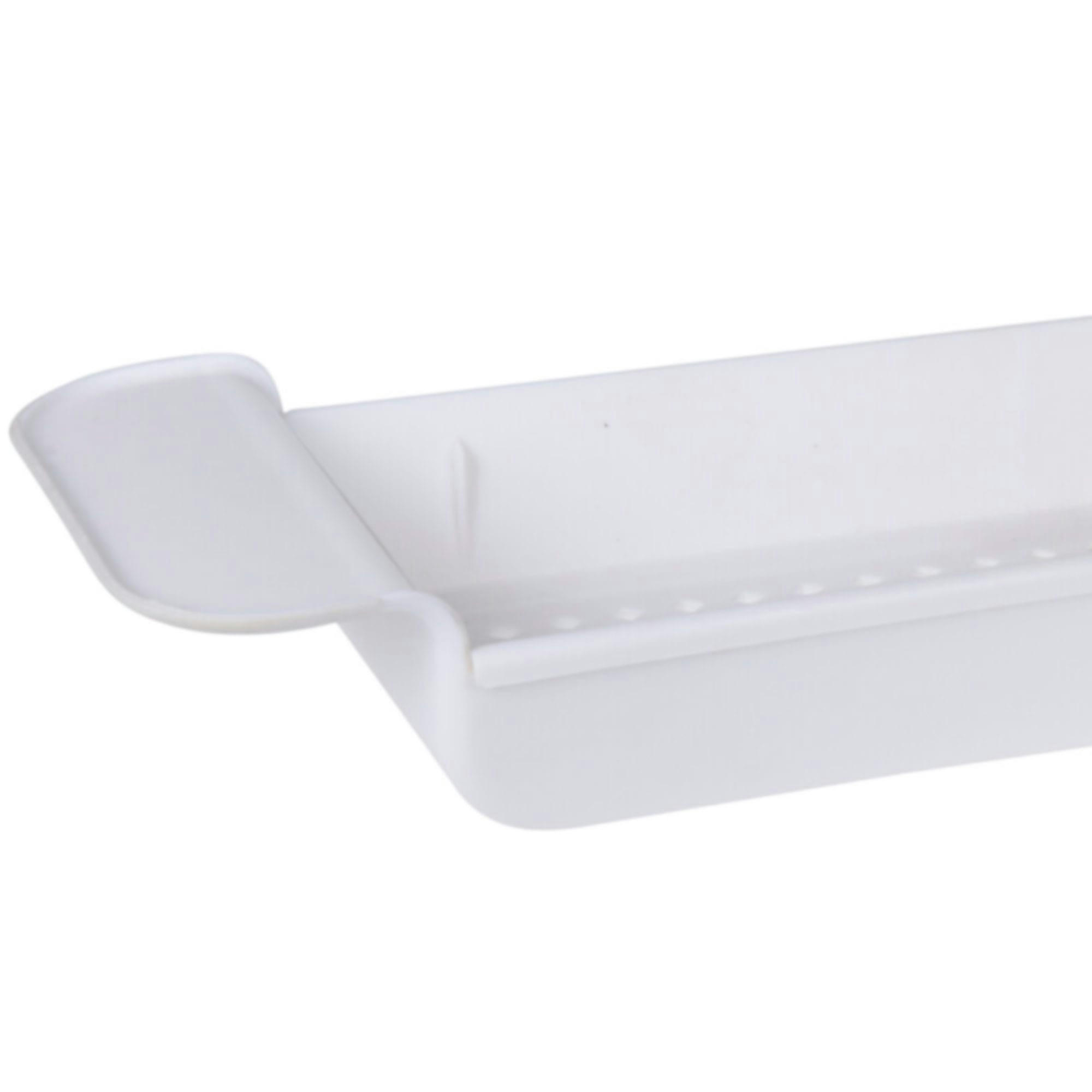 - Pont de baignoire en plastique blanc extensible - 55 à 78cm