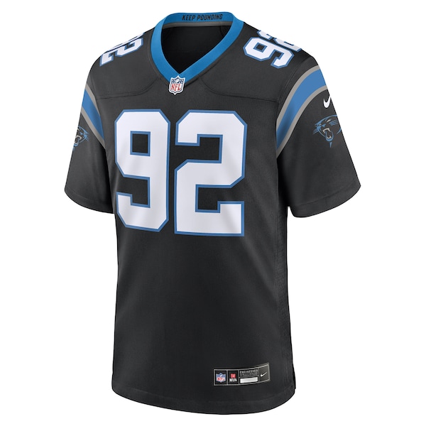 Tershawn Wharton Carolina Panthers Nike Team Game Jersey -  Black