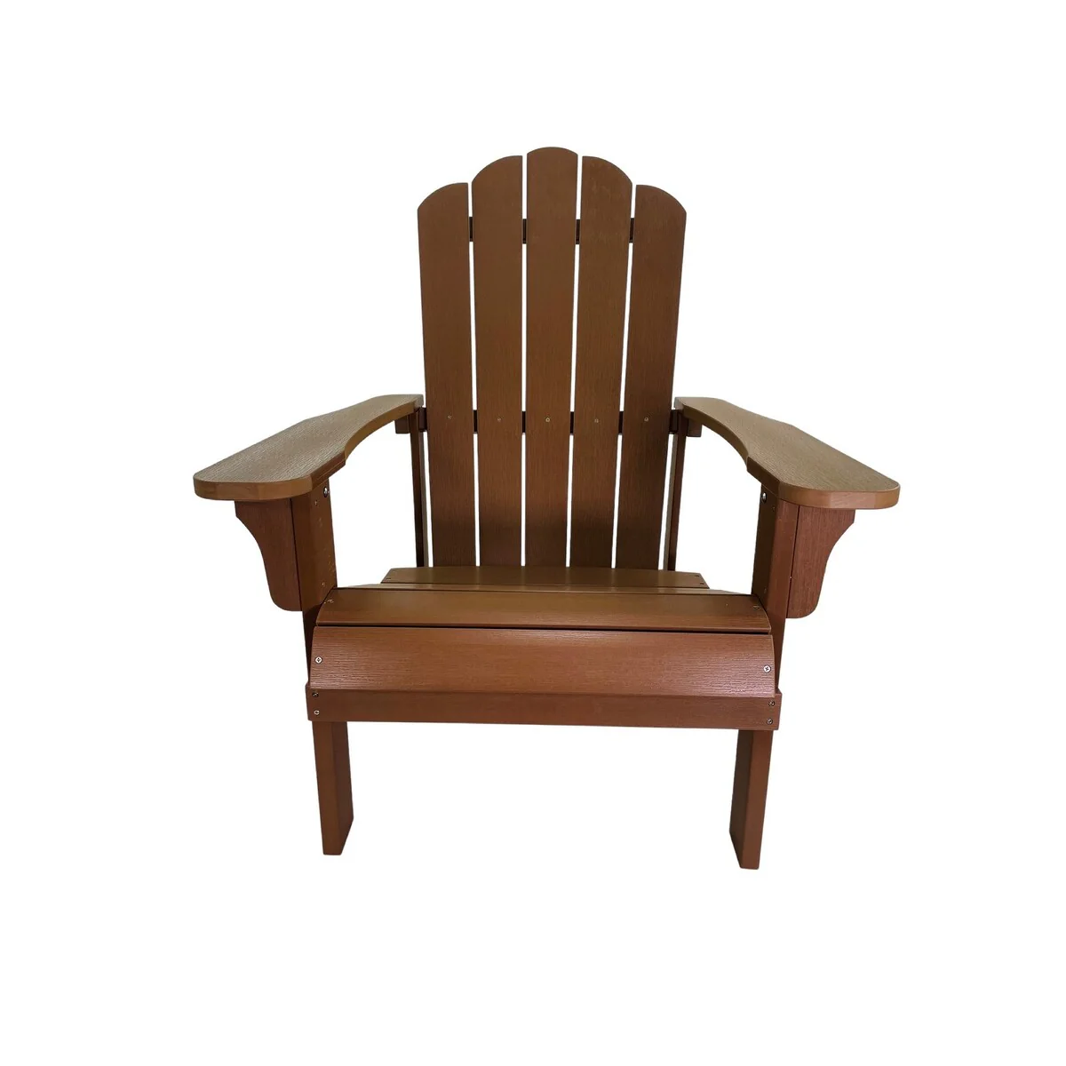 Synthetic Wood Adirondack Chair Brown - 29.5W x 34D x 36.5H