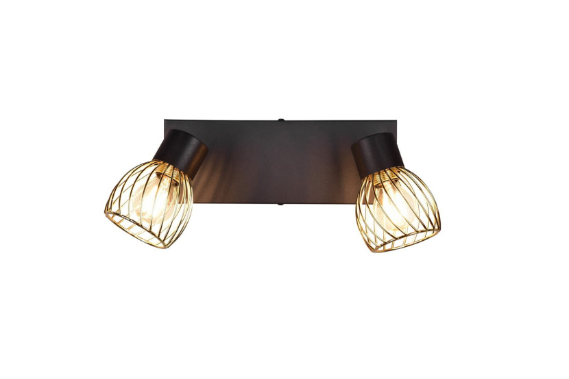 Reflektor sufitowy czarno-złoty ARDON2xE14x10W wym:16x11x29,5cm RL