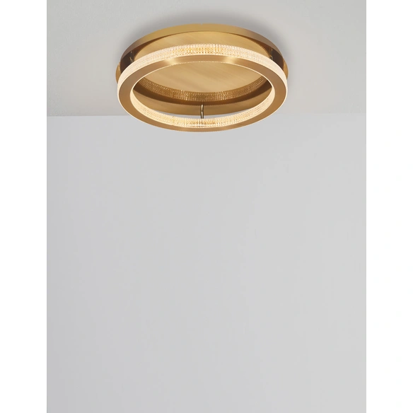 Deckenleuchte »Fiore«, LED, 40 W, Höhe: 12 cm, goldfarben