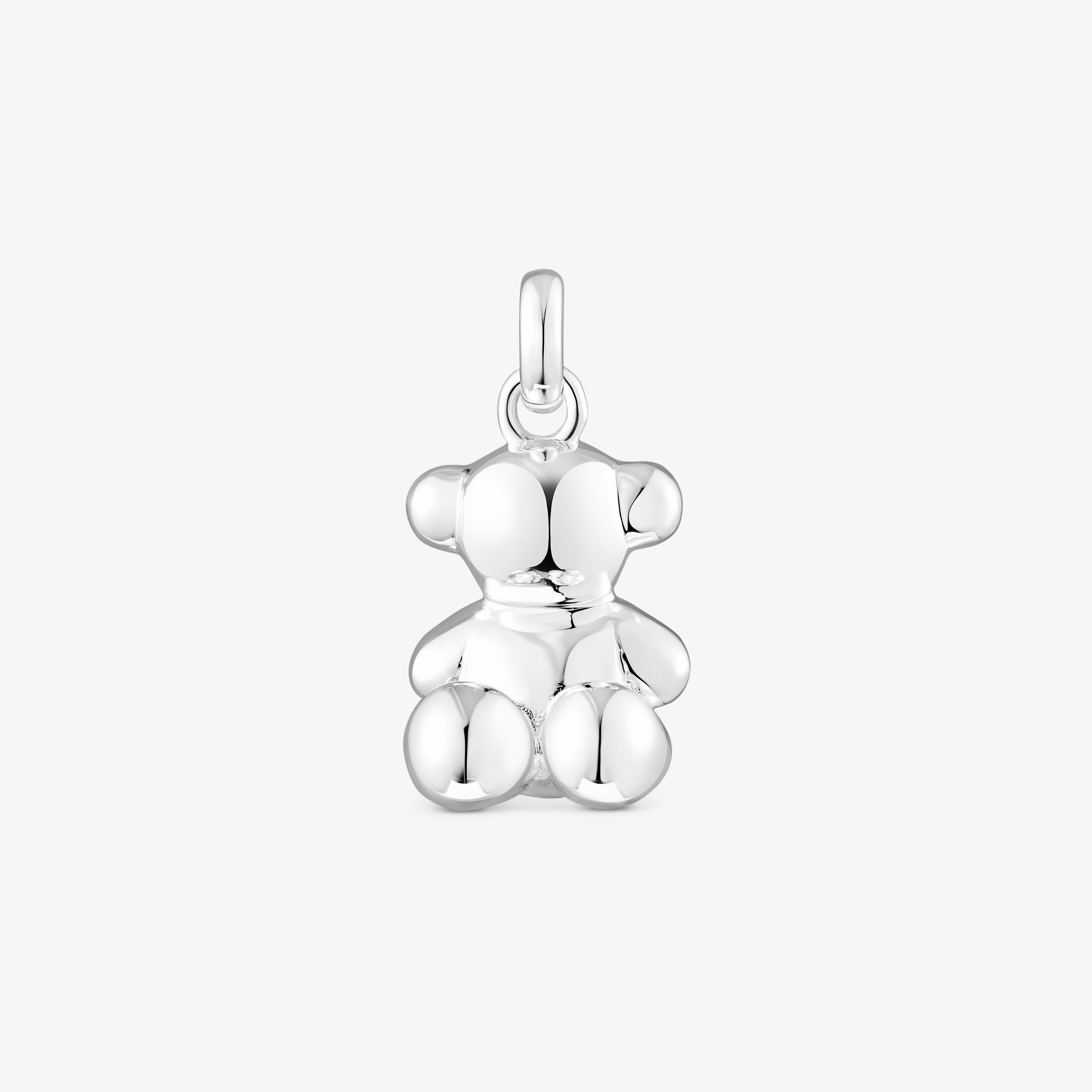 Colgante oso mediano de plata Bold Bear
