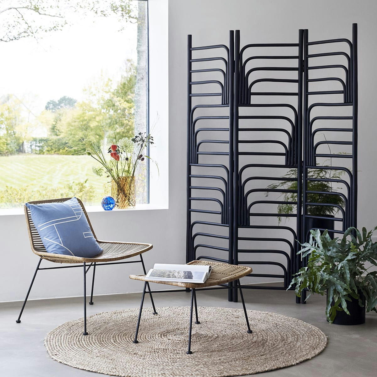 IVY - Vase en verre ambre