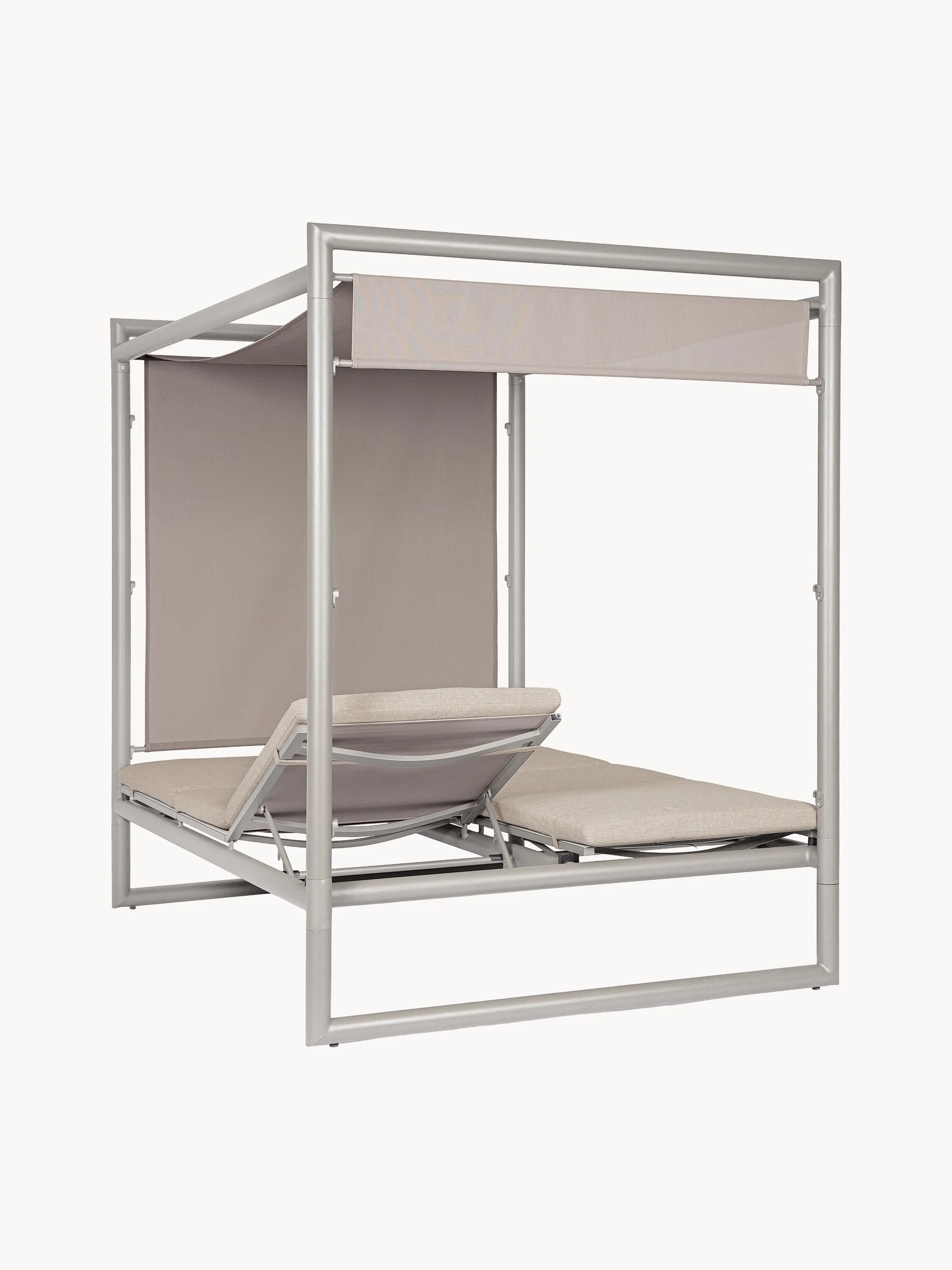 Garten-Doppel-Daybed Konnor mit Sonnendach