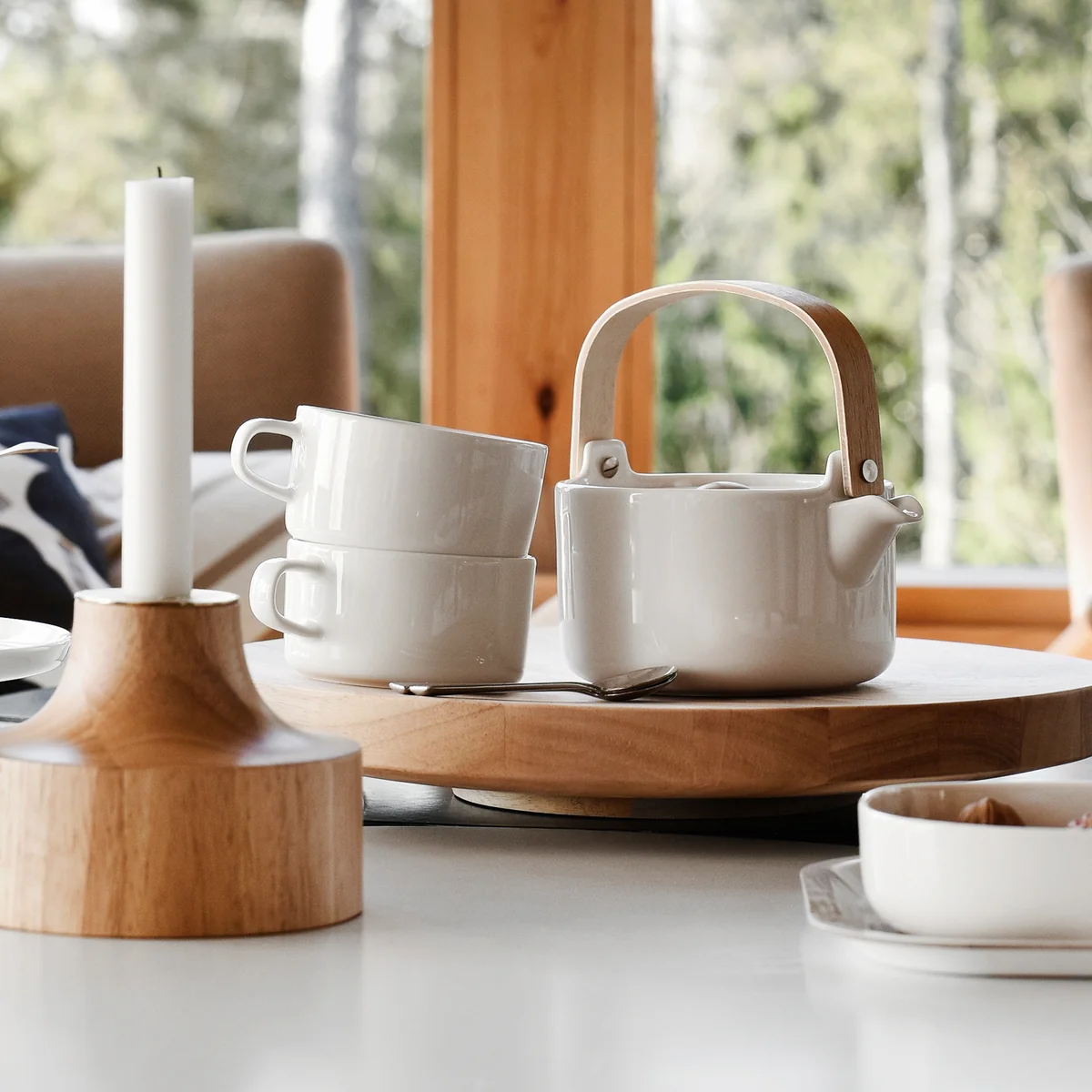 Marimekko - Oiva Teekanne, weiß