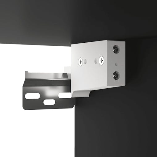 NNEVL Wall-mounted Bedside Cabinets 2 pcs Black 50x36x40 cm