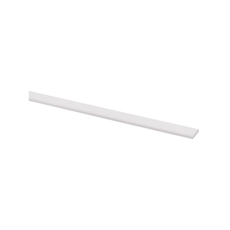 Moulure plate en pin blanche 240 x 2,2 x 0,4 cm