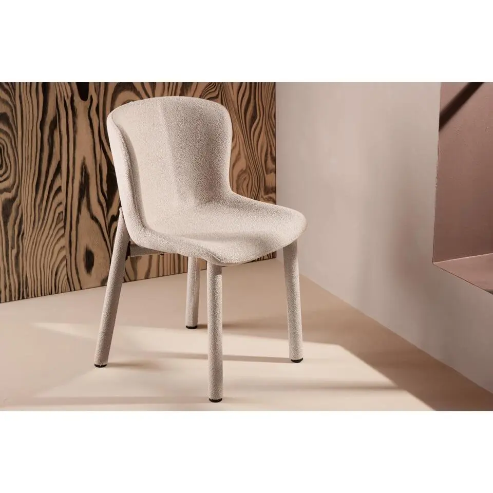 Svea - Germano eetkamerstoel - volledig boucle - beige