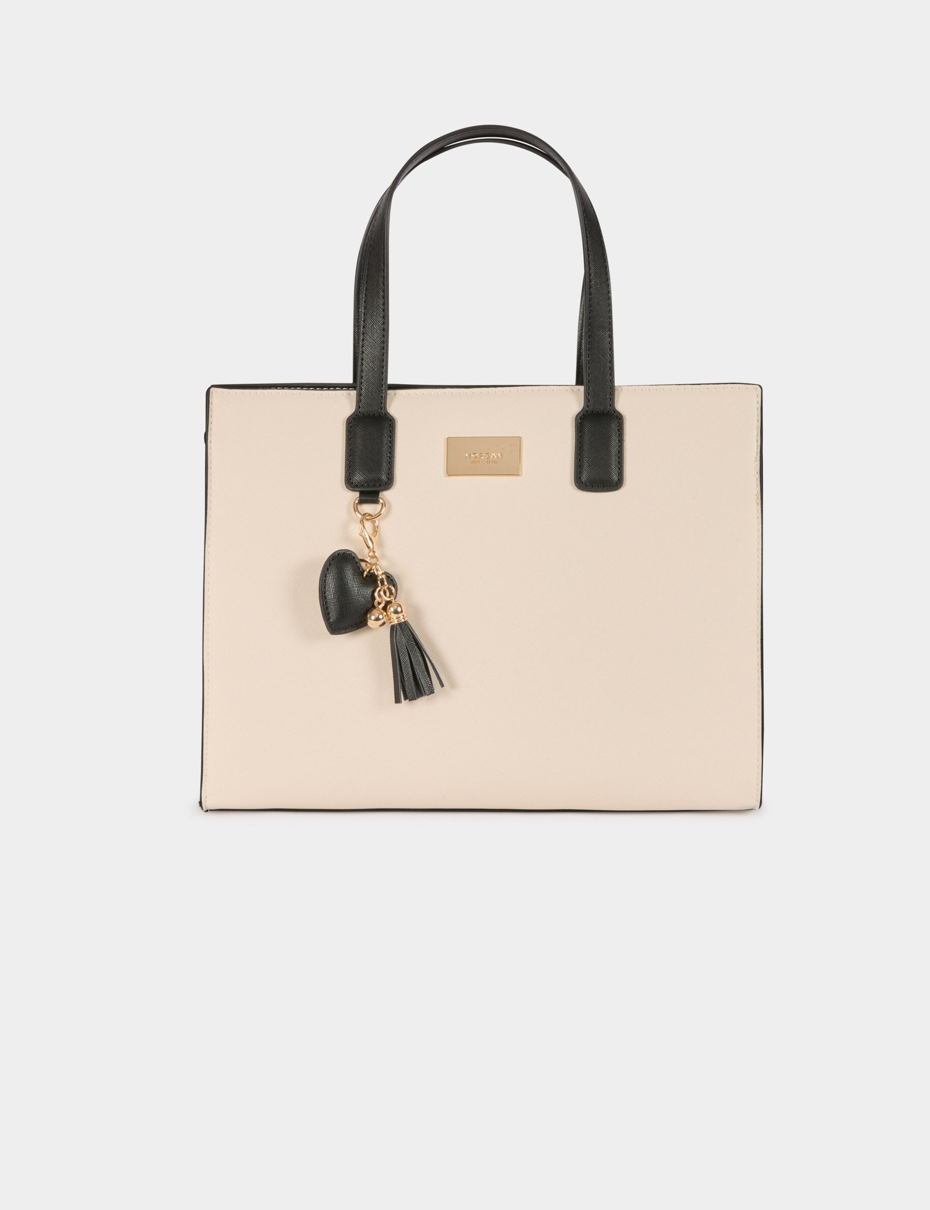 Faux Leather Tote Bag Ivory Women
