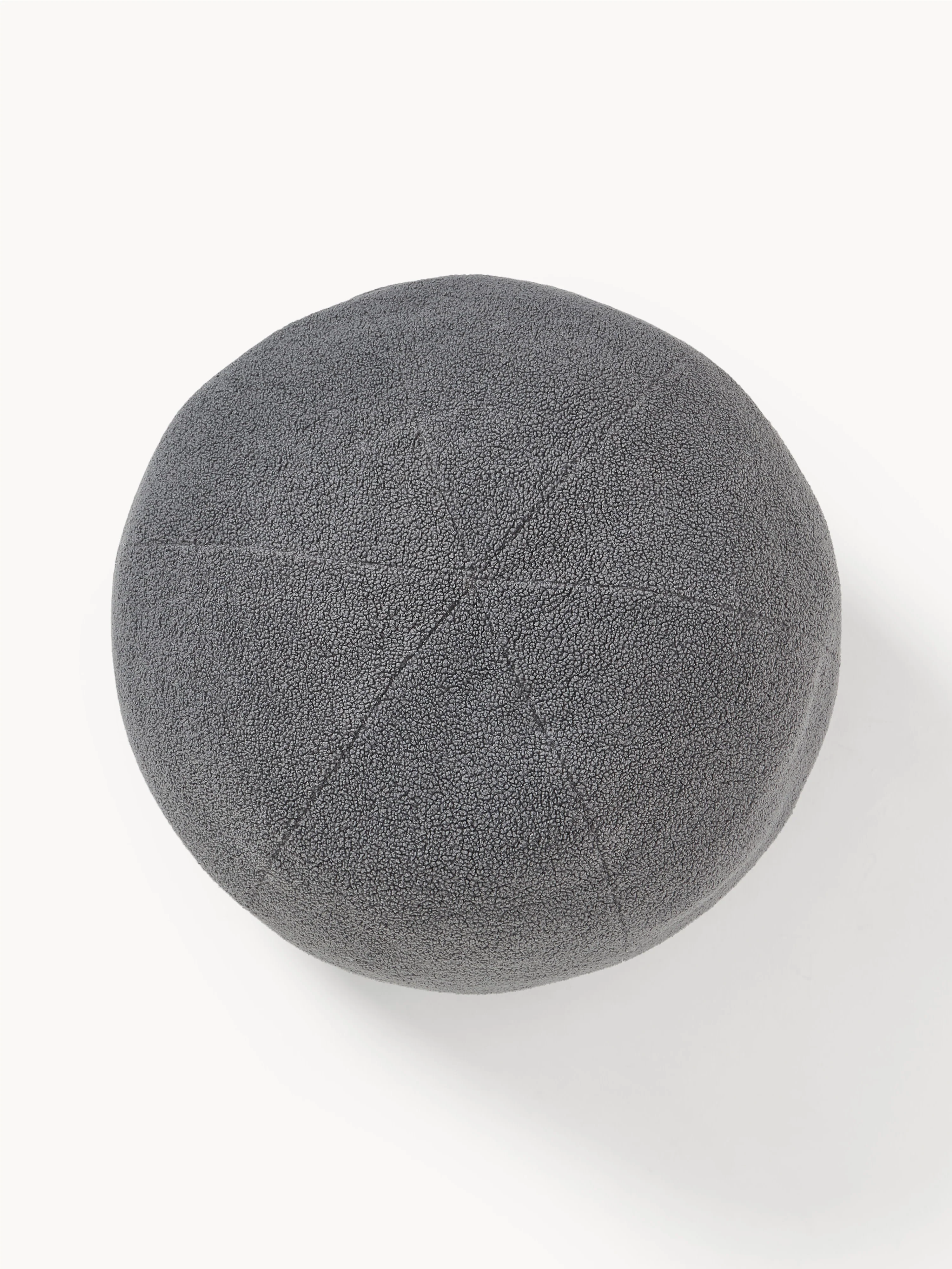 Westwing | Crosby Studios, Rundes Bouclé-Deko-Kissen Celeste, Ø 70 cm
