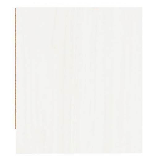 NNEVL Bedside Cabinet White 40x31x35.5 cm Solid Wood Pine