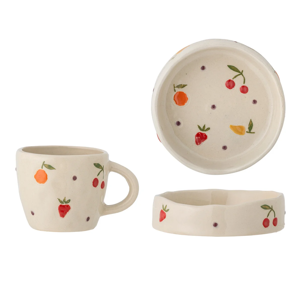 Bloomingville Mini - Tatiana Geschirr-Set, weiß (2er-Set)