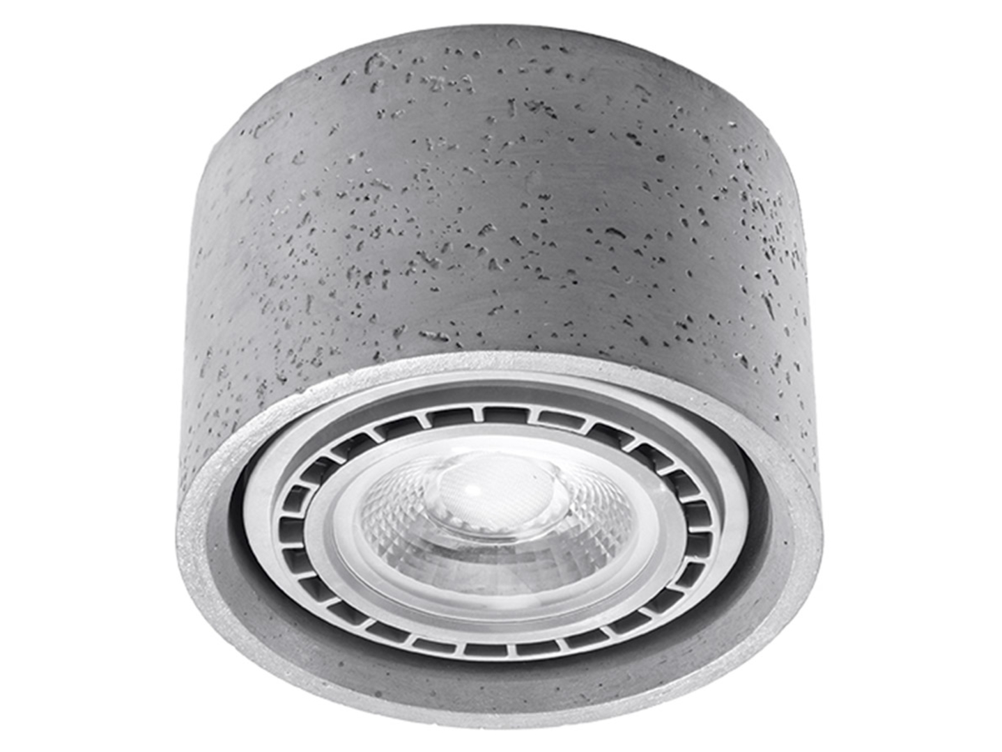 Lampa natynkowa Basic 1 betonowa szara