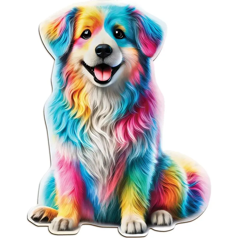 Puzzle Rainbow Buddy Dog