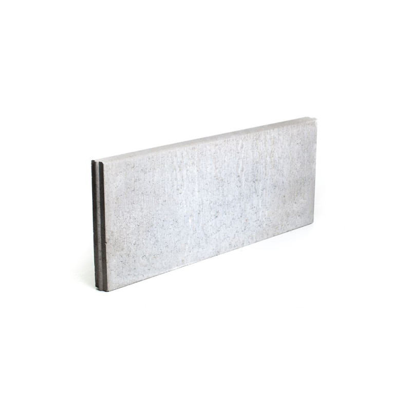 Palette 26 Bordures en béton grises 100 x 40 x 6 cm