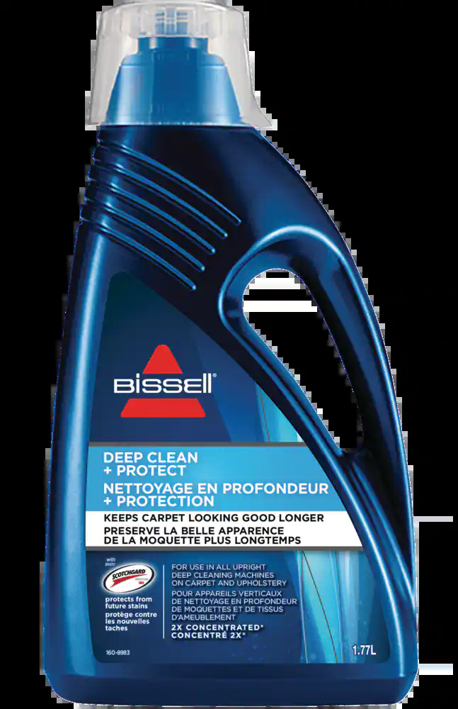Bissell 2X Concentrated Deep Clean + Protect Cleaner Formula for Upright Deep Cleaning Machines, 1.77-L