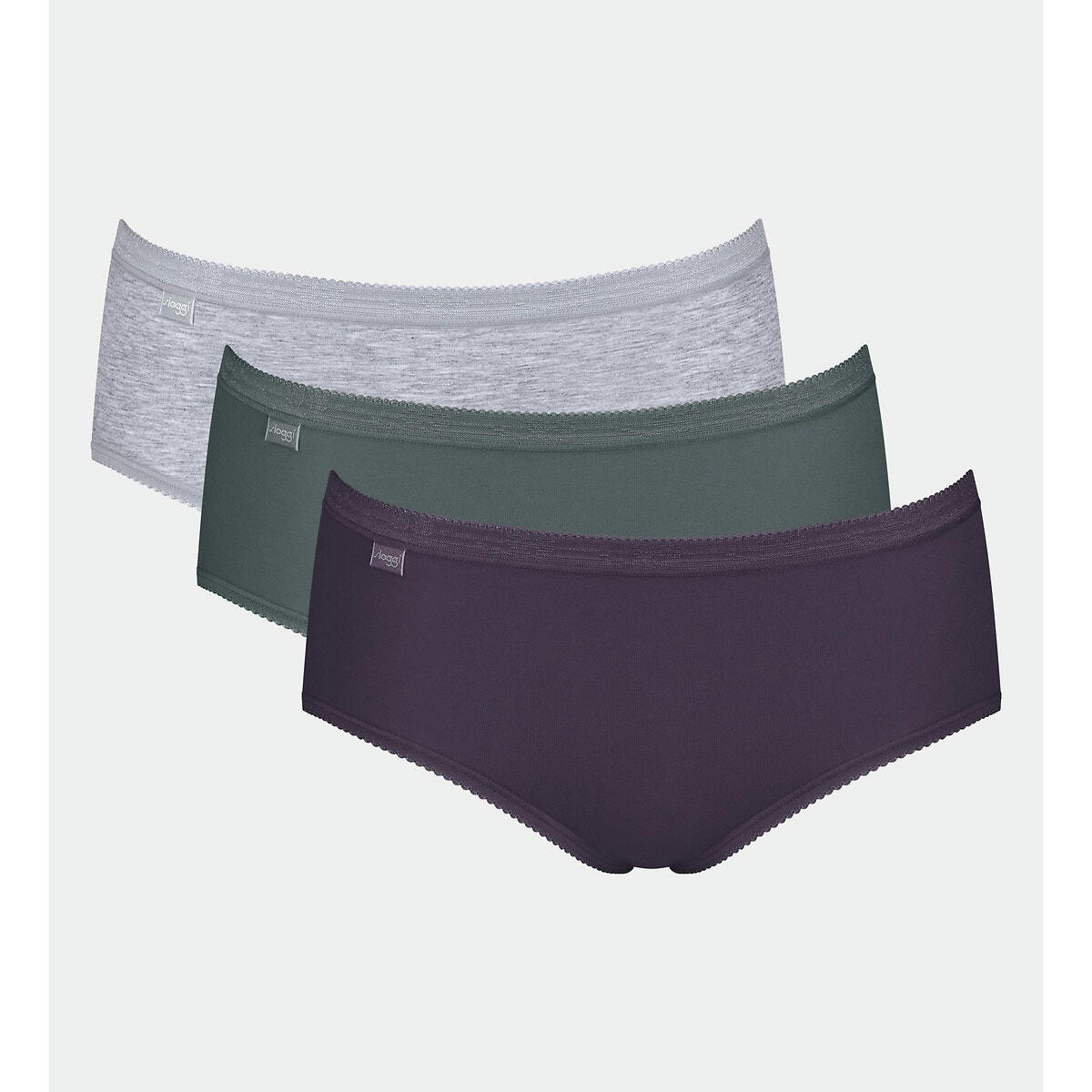 Lot de 3 slips midi Basic+