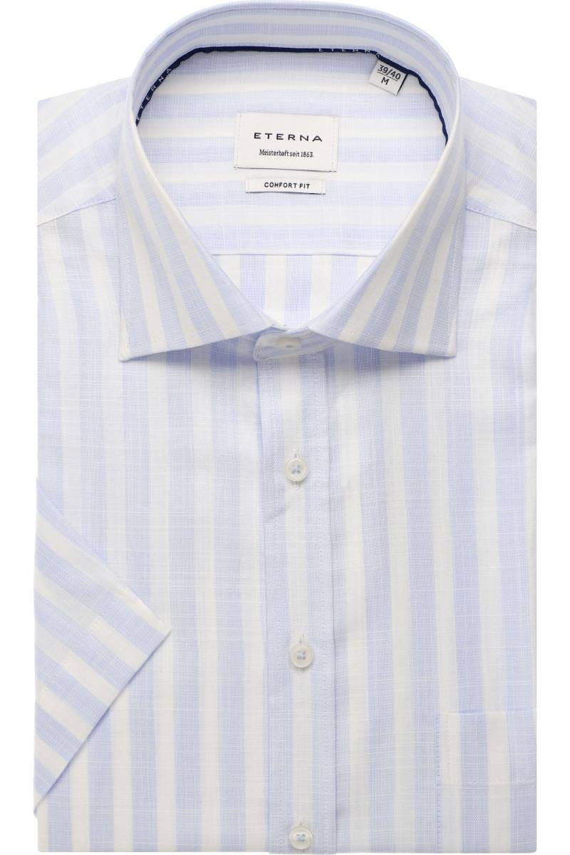 ETERNA Comfort Fit Hemd blau, Gestreift