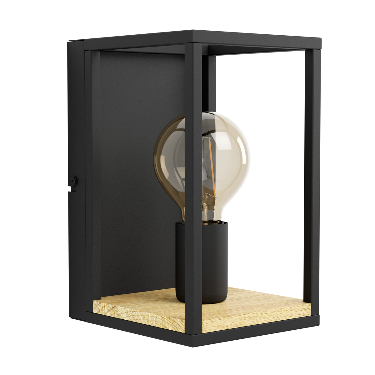EGLO wandlamp Libertad - e27 - 24 cm - zwart/bruin