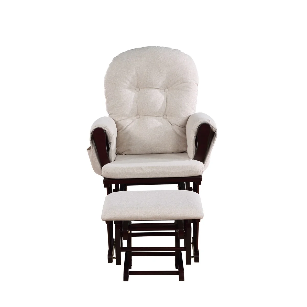 Suite Bebe Mason Glider and Ottoman Espresso/Latte
