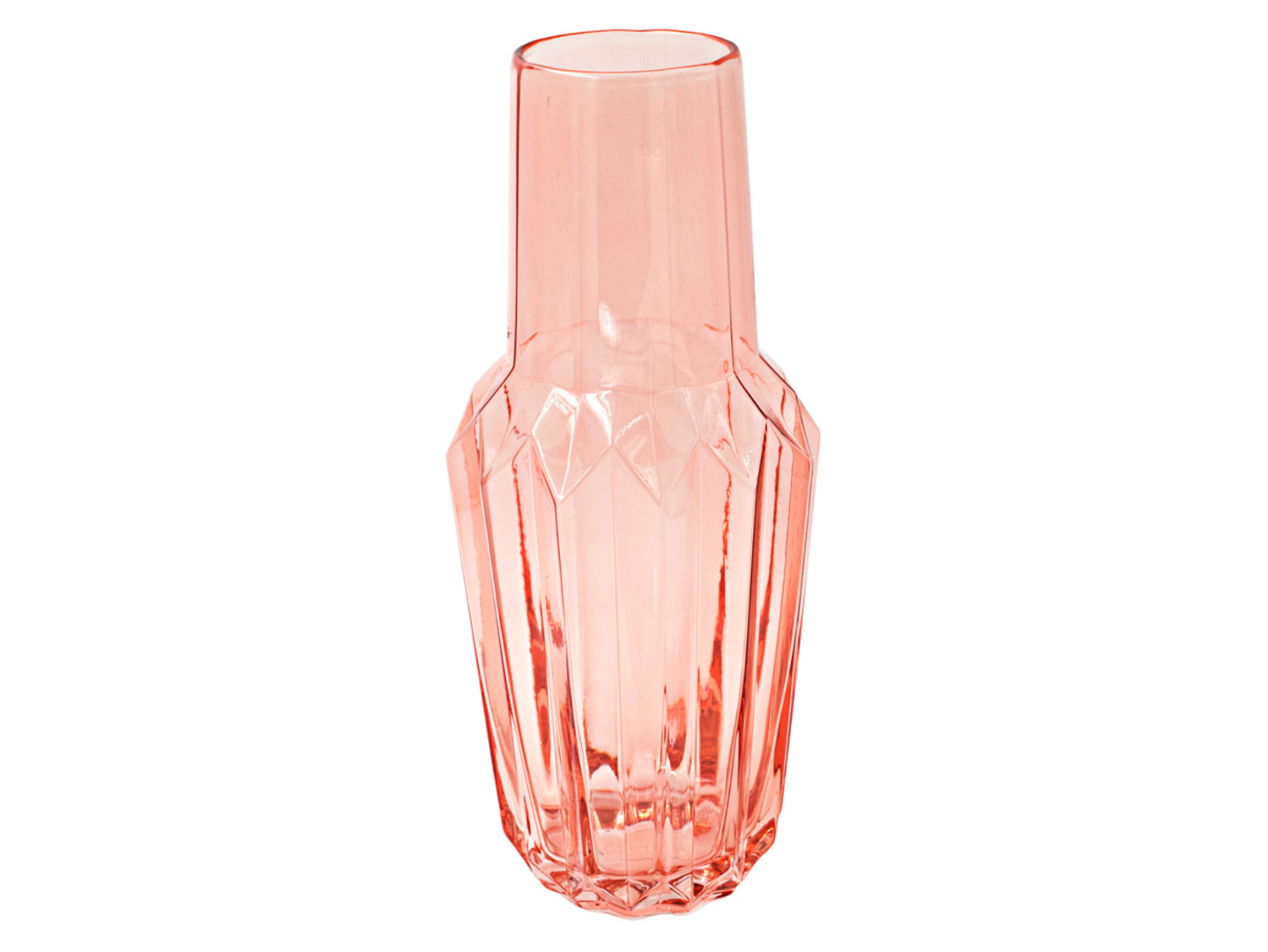 Wazon szklany Crystal 37 cm pomarańczowy