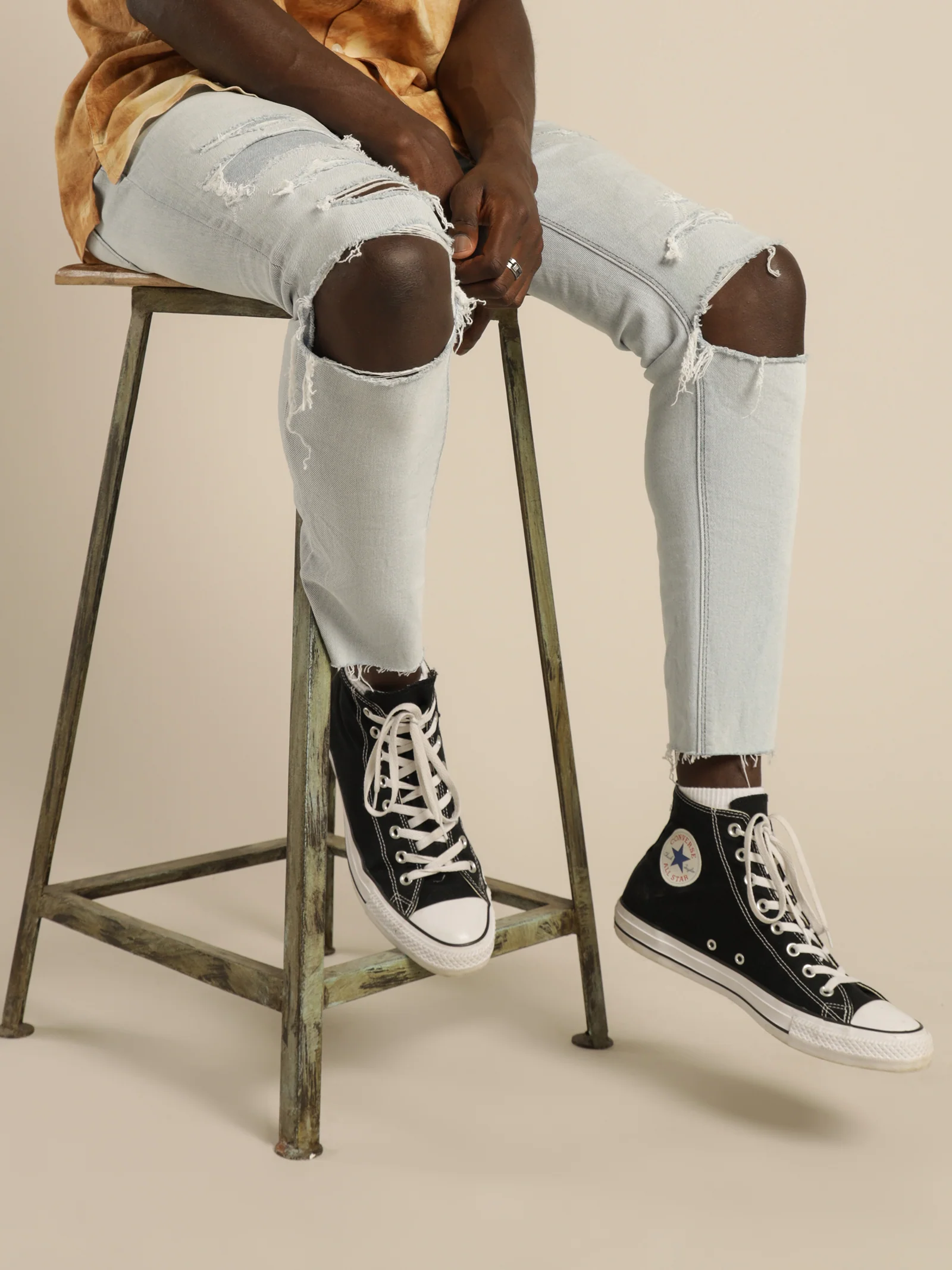 A Dropped Skinny Jeans
