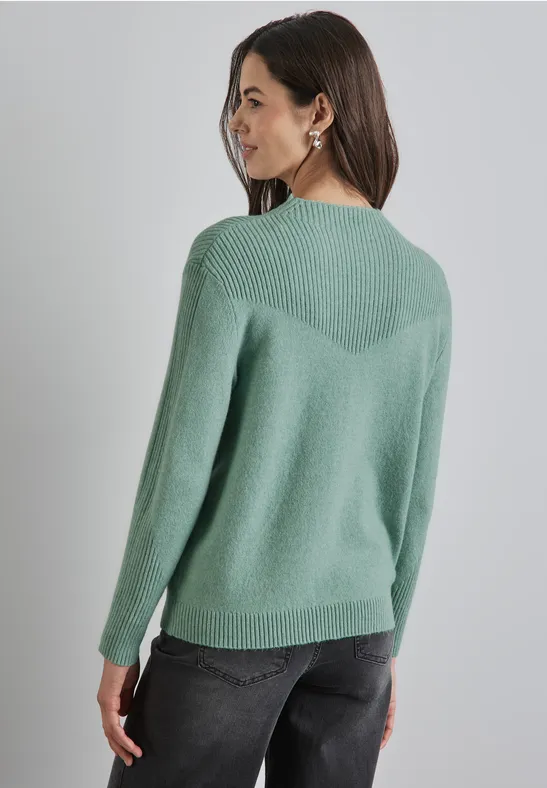 Strukturmix-Pullover