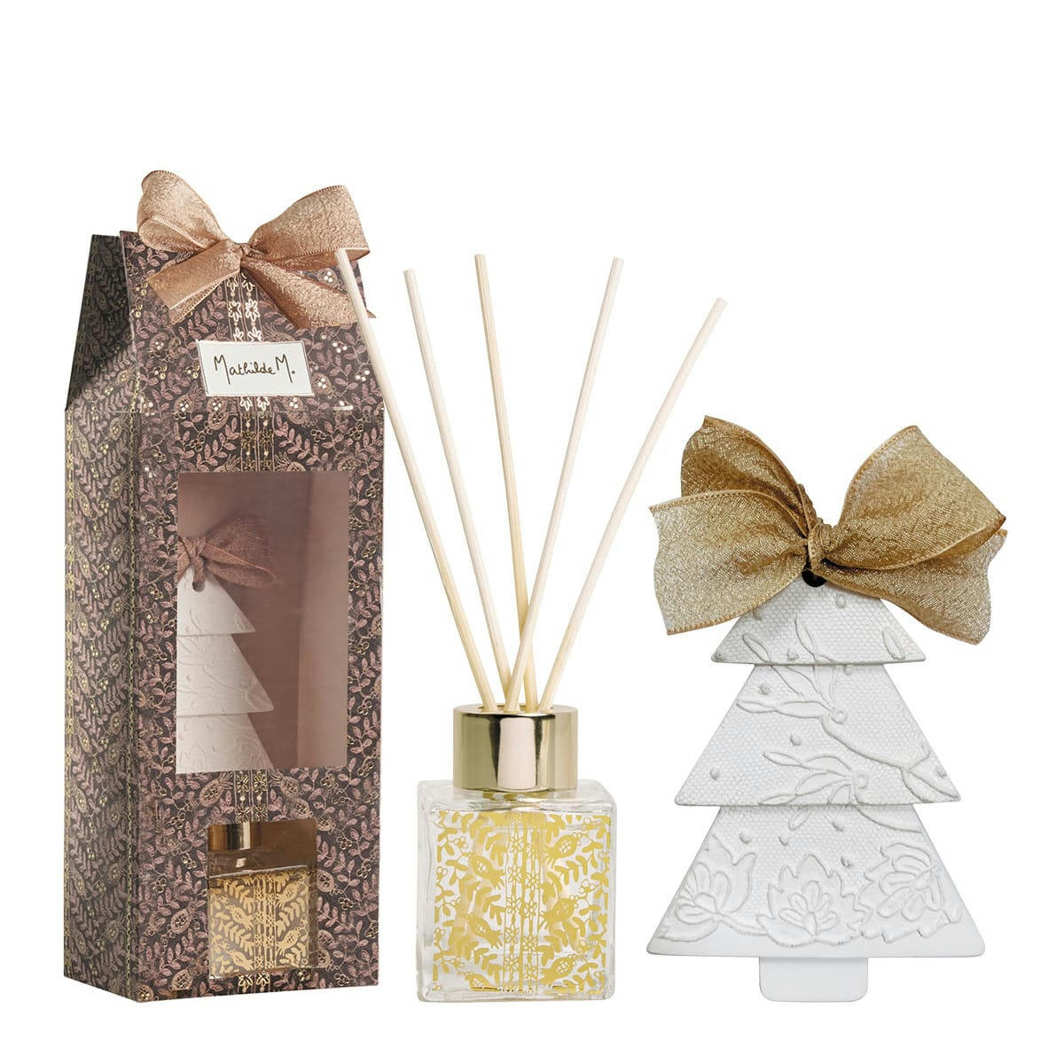 - Coffret diffuseur de parfum d'ambiance - Sapin Doré